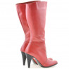Women knee boots 010 red
