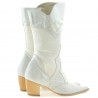 Women knee boots 298 croco beige