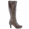 Women knee boots 229 chocolate