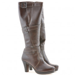 Women knee boots 229 chocolate