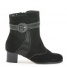 Women boots 1139 black antilopa combined