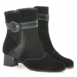 Women boots 1139 black antilopa combined