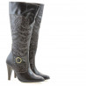 Women knee boots 1108 crep patent cafe