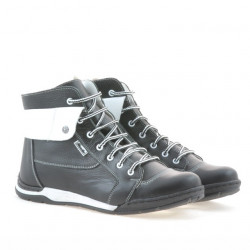 Men boots 421 black+white