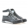 Men boots 421 black+white