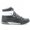 Men boots 421 black+white
