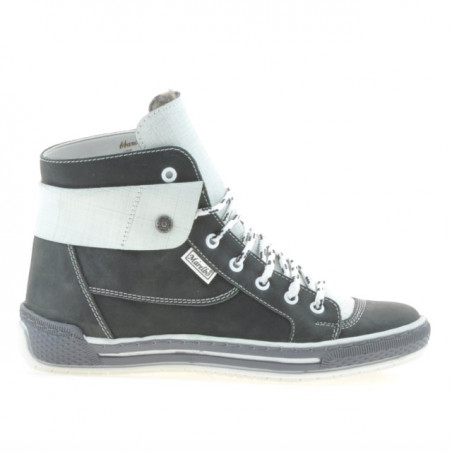 Women boots 258 tuxon gray+white