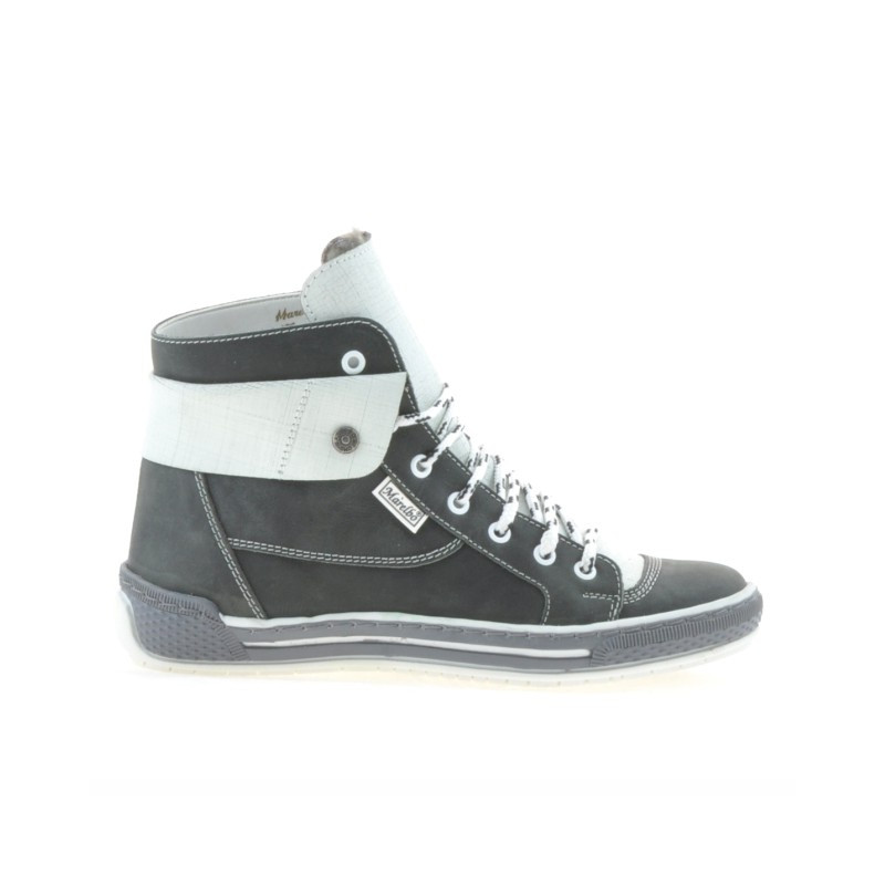Women boots 258 tuxon gray+white