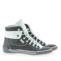 Women boots 258 tuxon gray+white