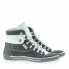Women boots 258 tuxon gray+white