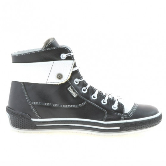 Women boots 258 black+white