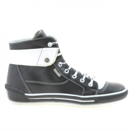 Women boots 258 black+white