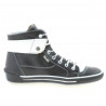 Women boots 258 black+white