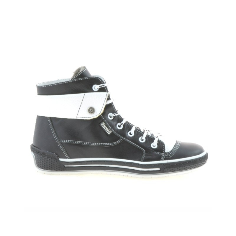 Women boots 258 black+white