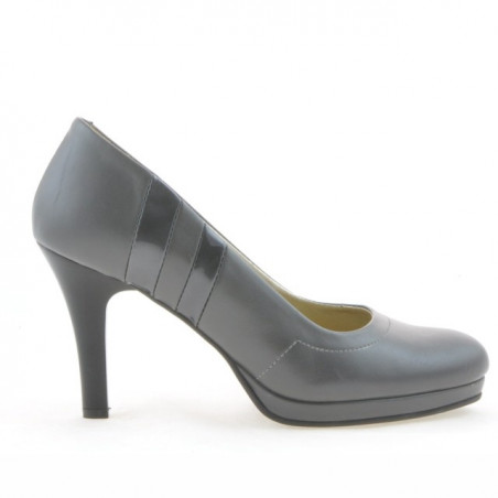 Women stylish, elegant shoes 1086 gray