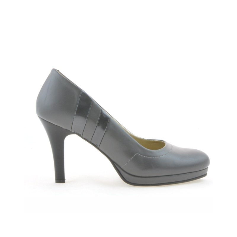 Women stylish, elegant shoes 1086 gray