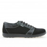 Men sport shoes 723 black velour 