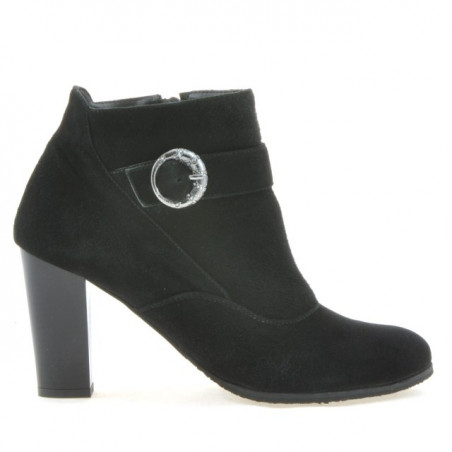 Women boots 1123 black+black antilopa