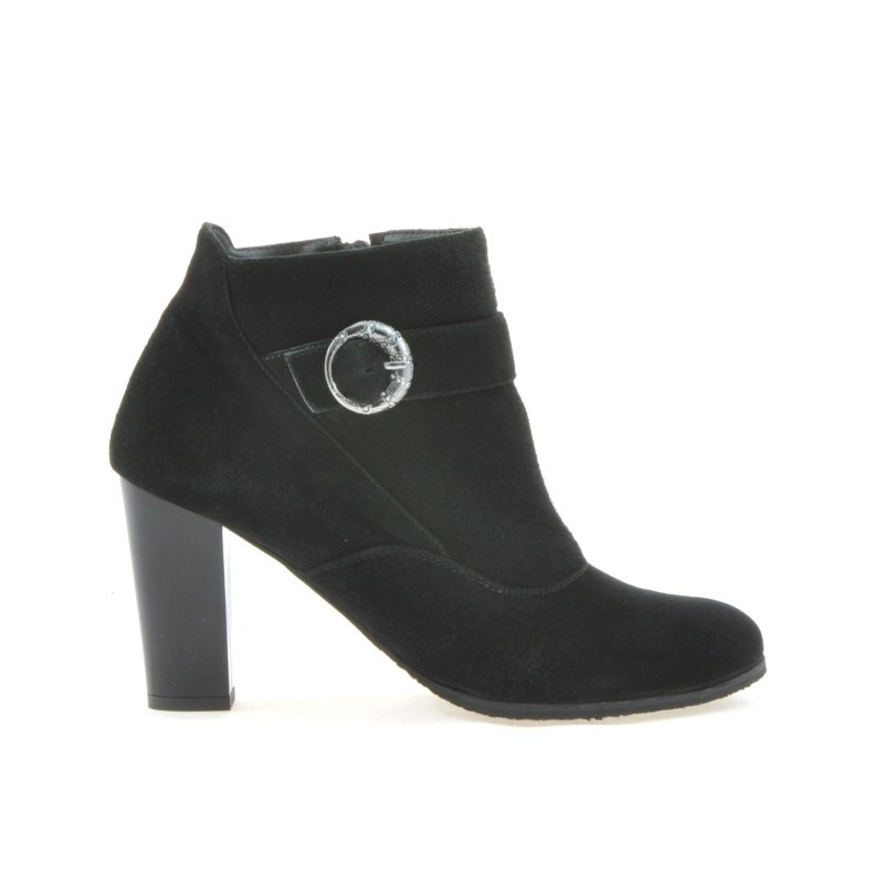 Women boots 1123 black+black antilopa