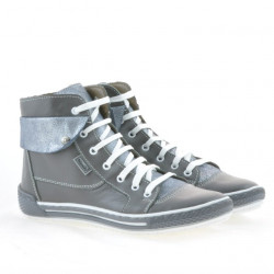 Women boots 258 gray combined