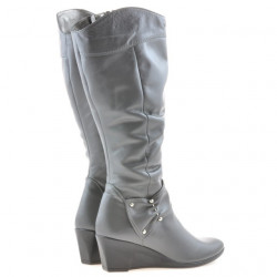 Women knee boots 230 gray
