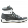Women boots 258 biz black+white