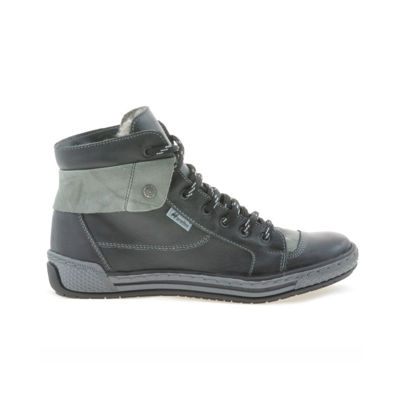 Women boots 258 biz black+gray