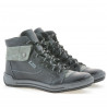 Women boots 258 biz black+gray