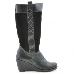 Women knee boots 3221 black