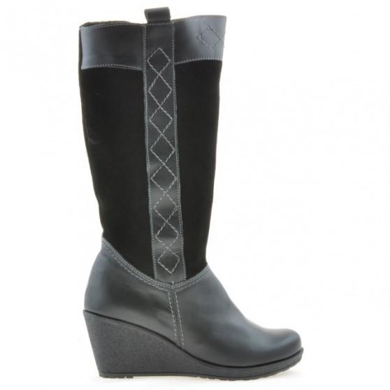 Women knee boots 3221 black