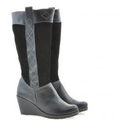 Women knee boots 3221 black