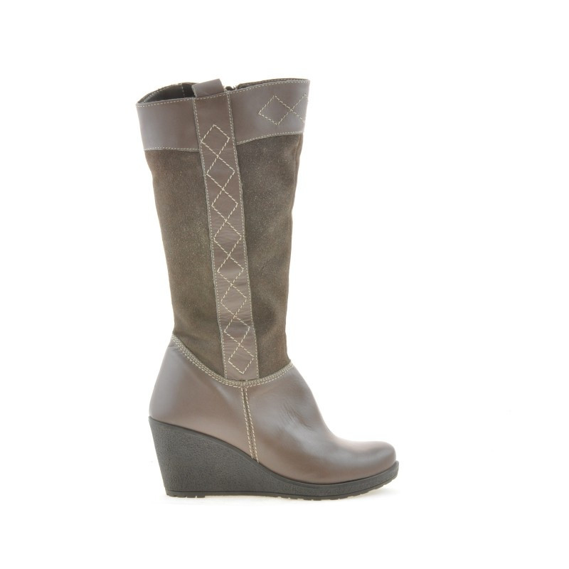 Women knee boots 3221 cappuccino