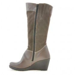 Women knee boots 3221 cappuccino