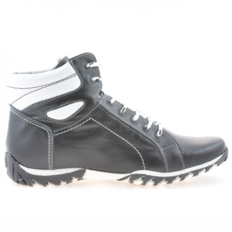 Men boots 460 black+white