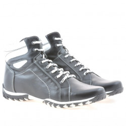 Men boots 460 black+white