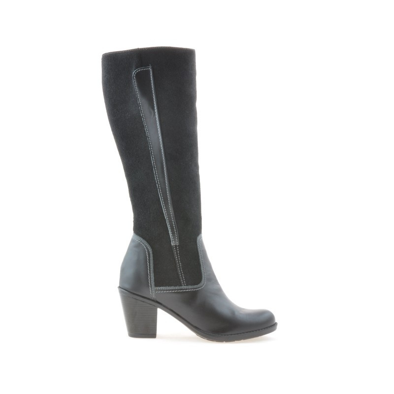 Women knee boots 3277 black combined