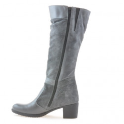 Women knee boots 3260 gray combined