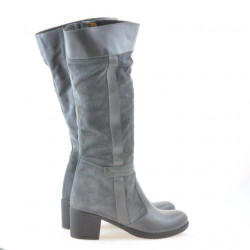 Women knee boots 3260 gray combined