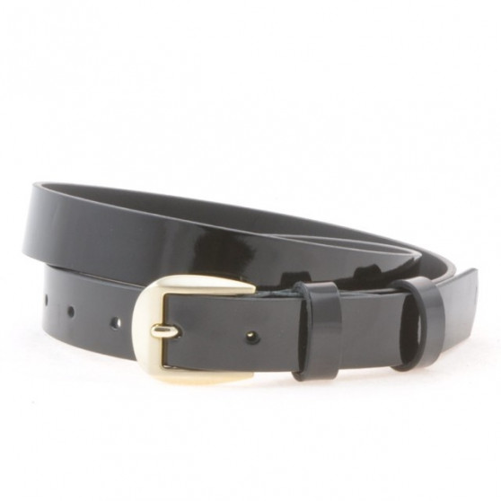Women belt 01m patent black