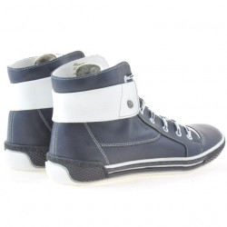 Women boots 258 biz indigo+white