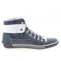 Women boots 258 biz indigo+white