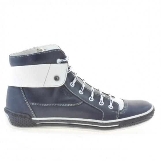Women boots 258 biz indigo+white