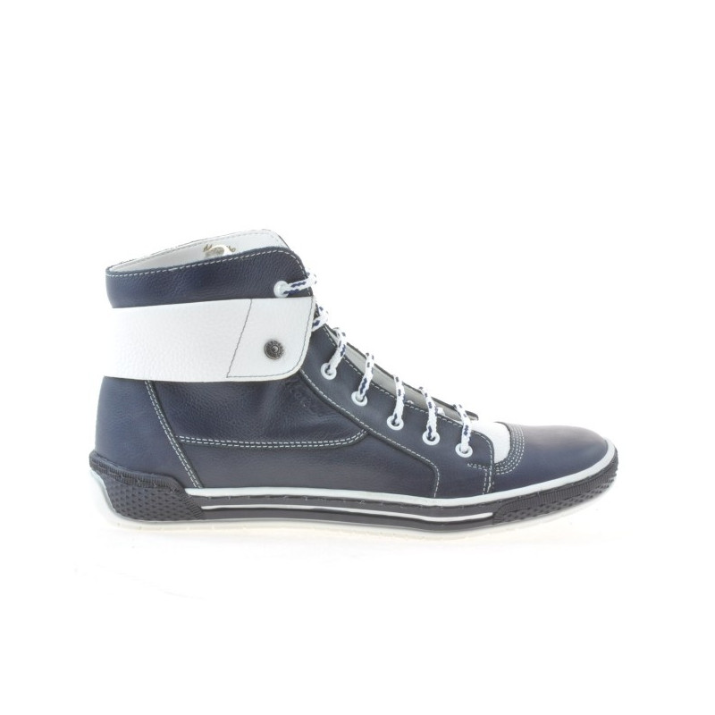 Women boots 258 biz indigo+white