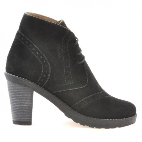 Women boots 3230 black velour