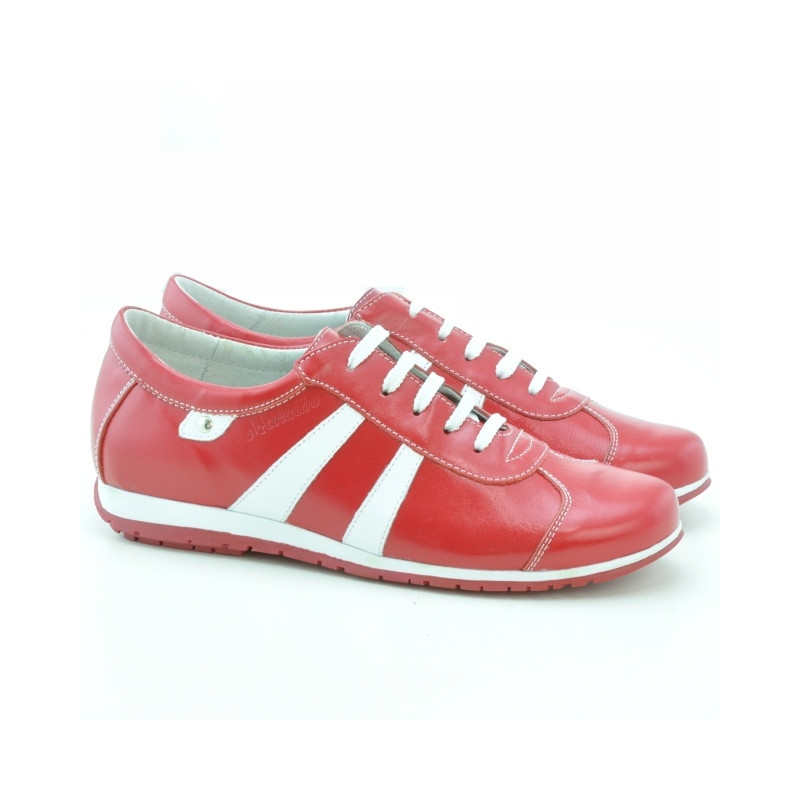 Women sport shoes 695 red+white