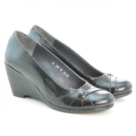 Women casual shoes 613 patent black