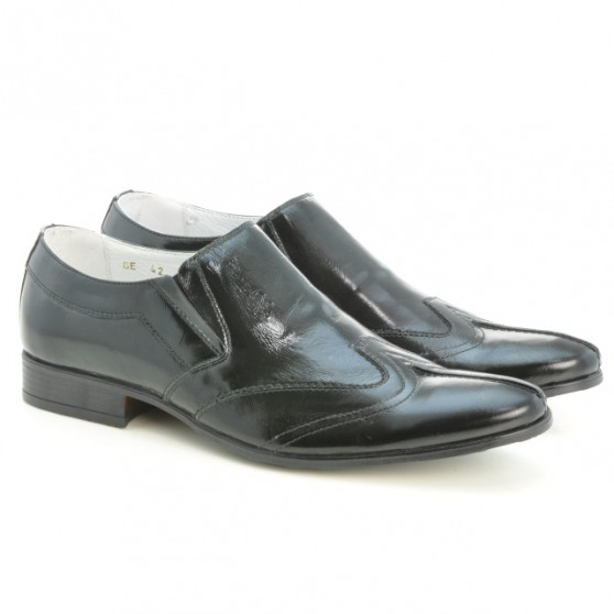 Men stylish, elegant shoes 995 patent black 