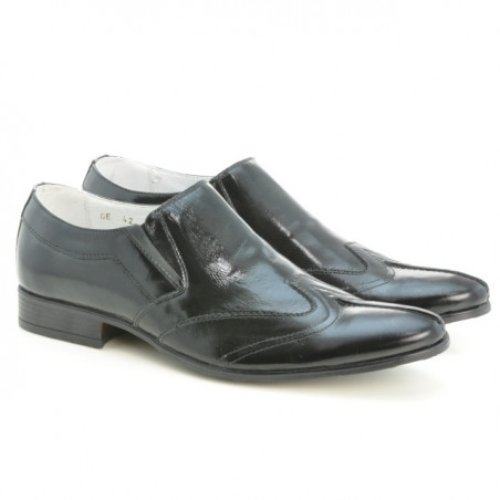 Men stylish, elegant shoes 995 patent black 