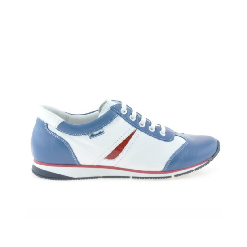 Women sport shoes 196 indigo+white