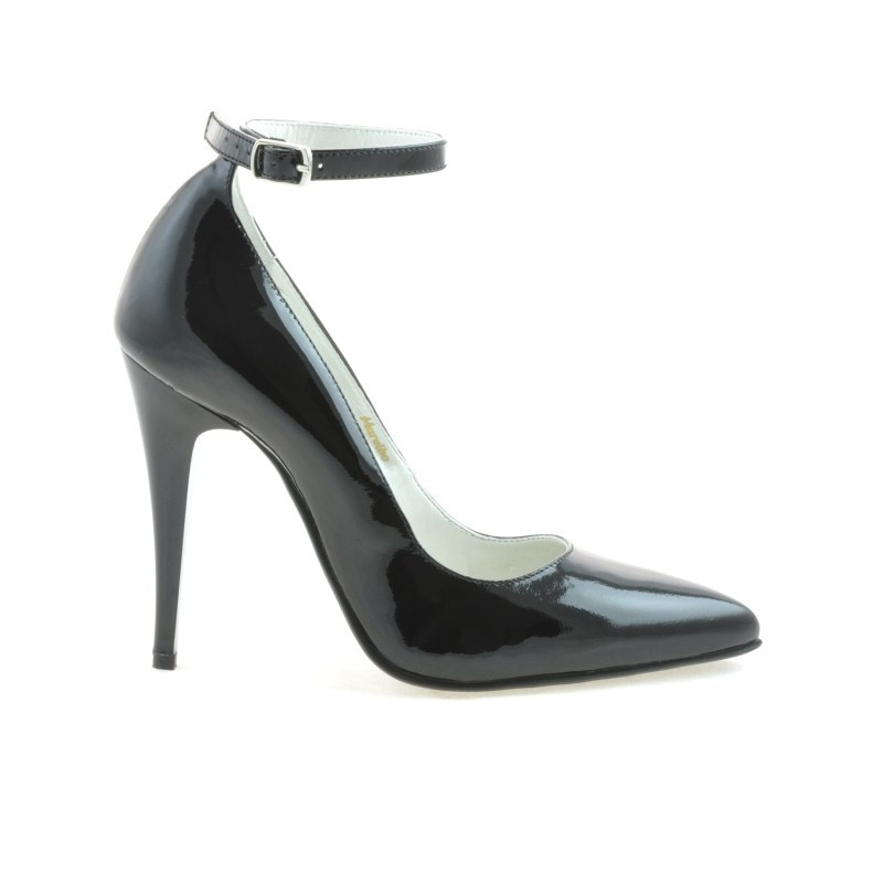 Women stylish, elegant shoes 1247 patent black